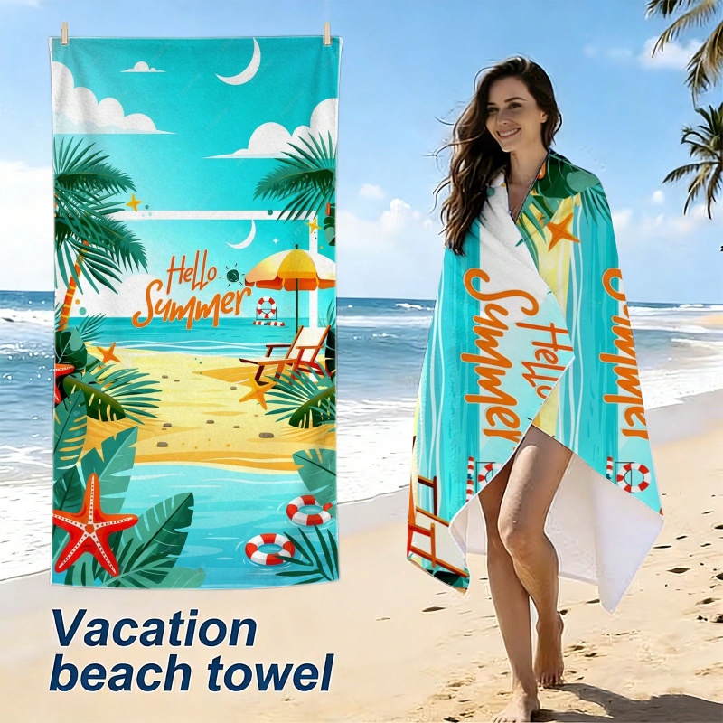 Boho Floral Conch Palm Leaf Pr - огляд і ціна Beach Towel Large
