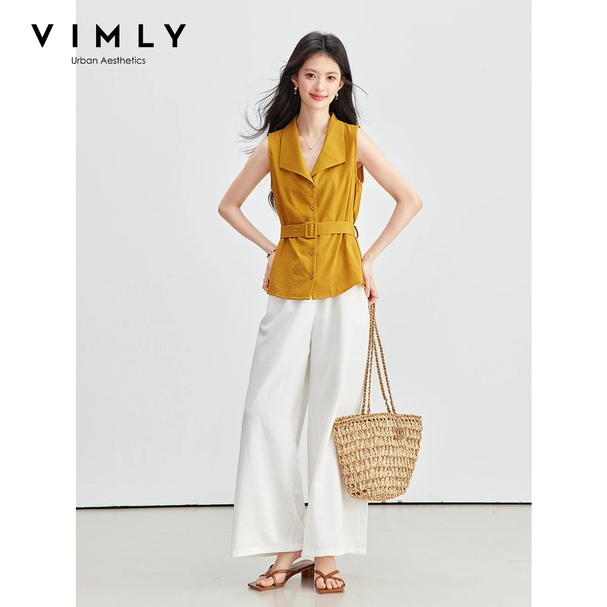 VIMLY Women Summer Commuter Su - огляд і ціна Shirt Camp Collar