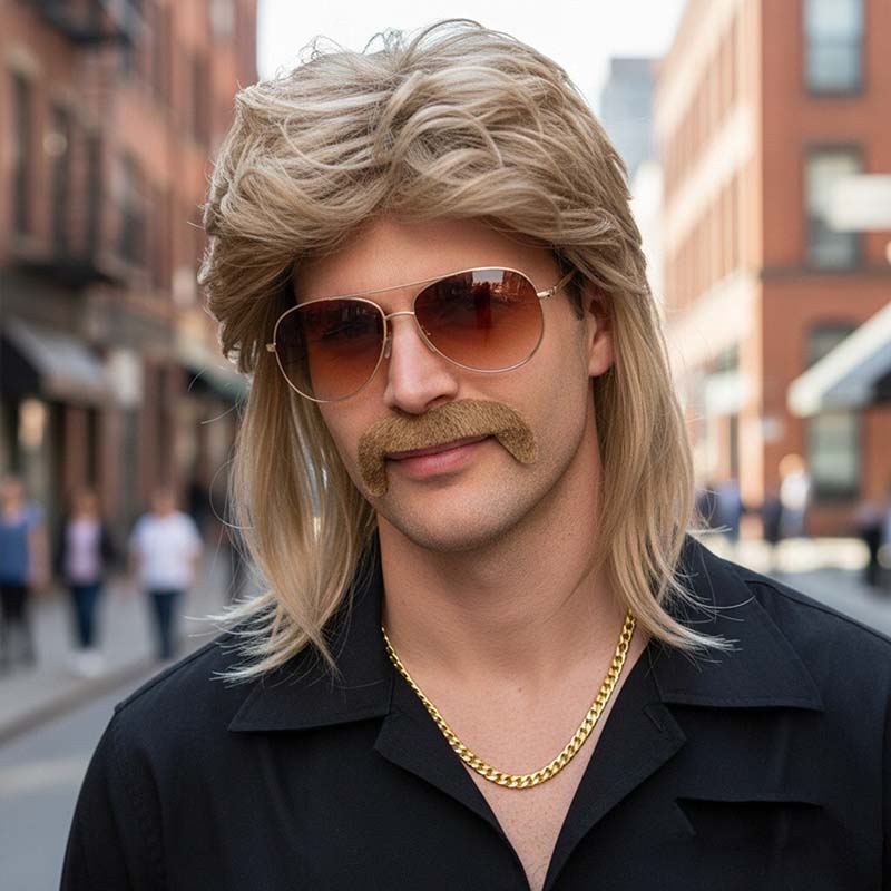 80s Disco Synthetic Wig Set Go - огляд і ціна Sunglass Retainer Cord