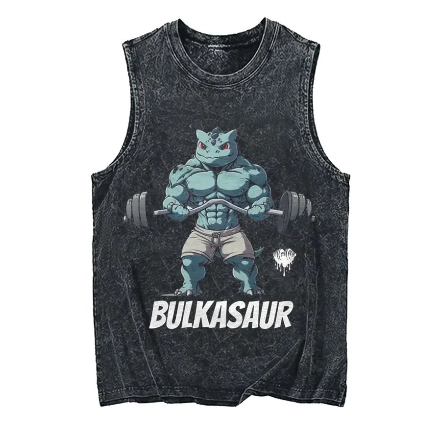 2026 Pokemon Pikachu Acid Wash - огляд і ціна Tank Top Muscle