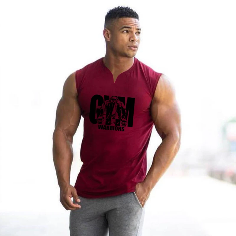 Summer Running V Neck Vests Gy - огляд і ціна Tank Top Muscle
