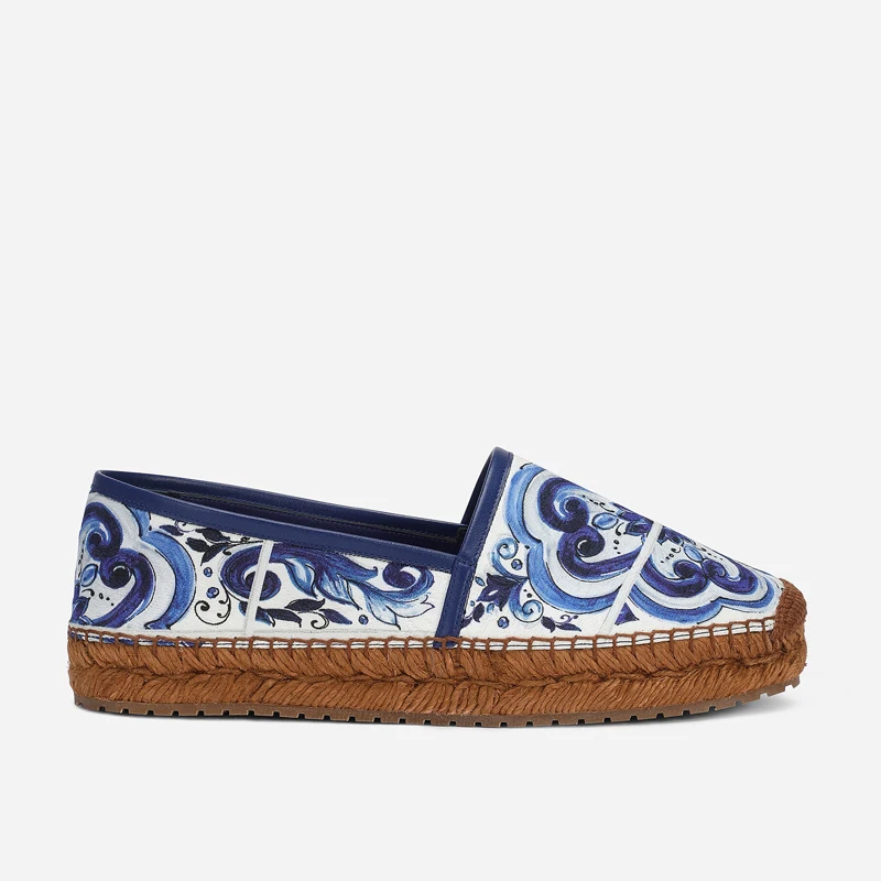 Leopard Pattern Woven Sole Fla - огляд і ціна Espadrille Slip On